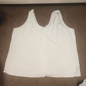 Basic ASOS Curve White U Neck Tank Top US 24